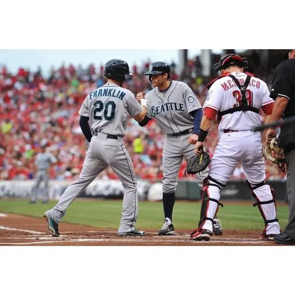 NICK FRANKLIN signed Major League BASEBALL (MARINERS - ANGELS- BREWERS) W/COA - Picture 6 of 8